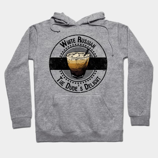White Russian The Dude's Delight Hoodie by Zen Cosmos Official